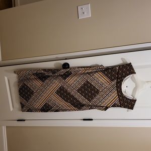 Cato fully lined print dress